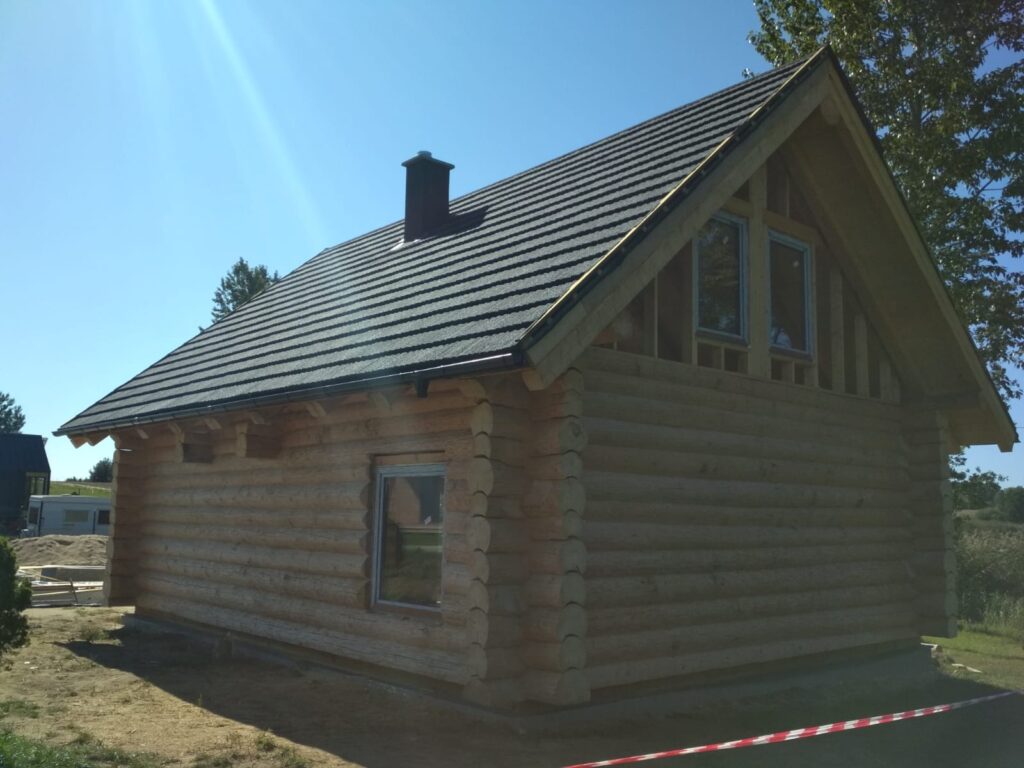 Elegancki dom z bali 70m2