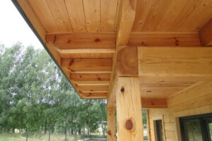 Dom drewniany na mazurach